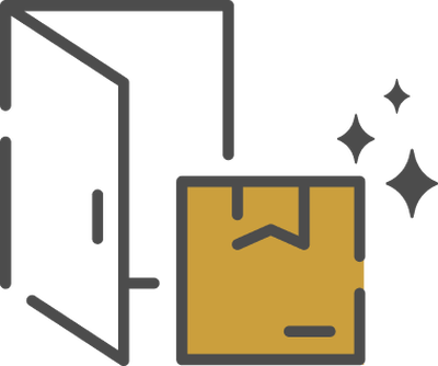 a package at the door icon
