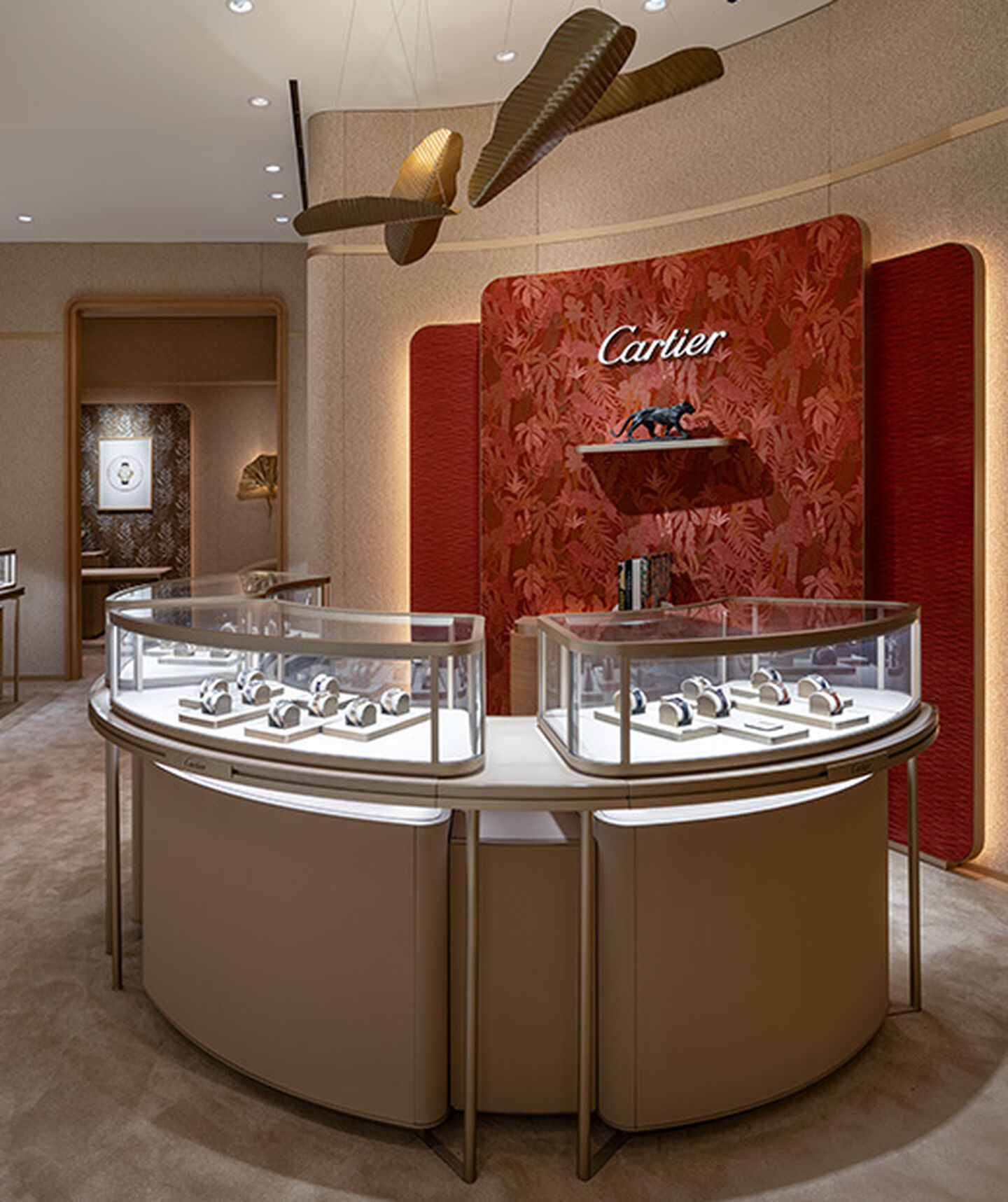 Cartier display in store