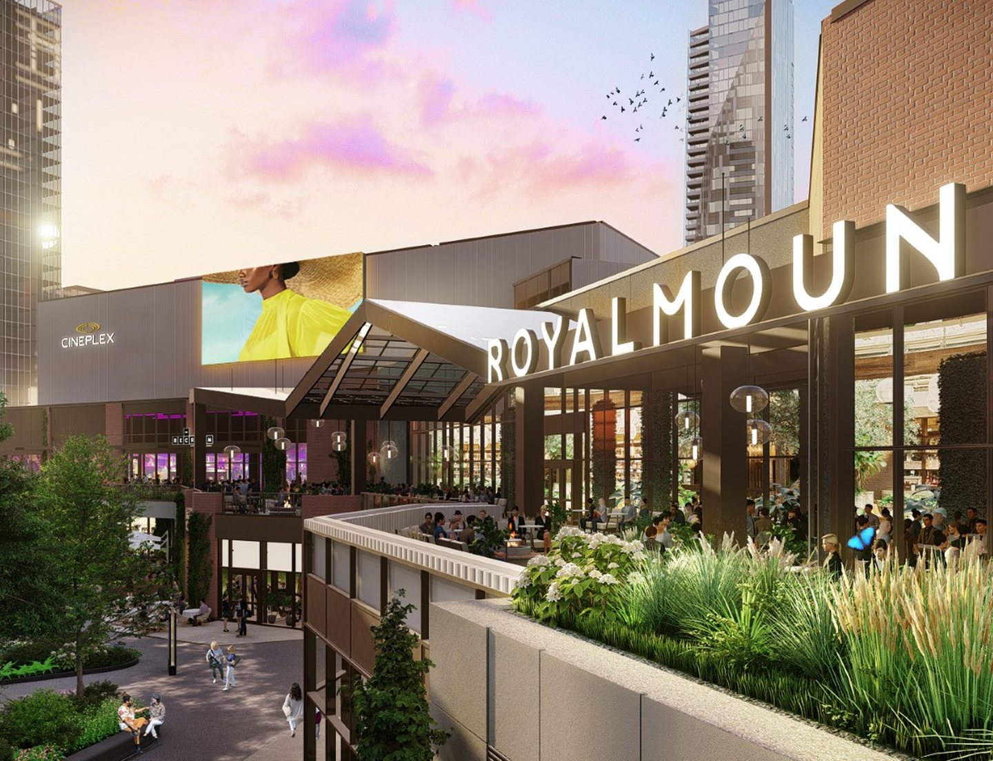 Birks Blue door at the Montreal Maison Birks Location