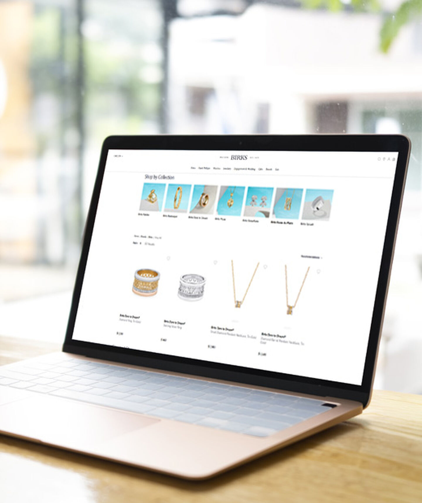 Maison Birks Website mockup